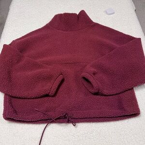 Old Navy Scarlet Oak Fleece/ Sherpa Sweatshirt xL tall( not xxl tall)